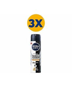 Nivea Men Black & White Invisible Сильный Эффект 150 мл 3 Шт Спрей-Дезодорант