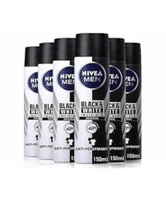 Nivea Men Invisible Black & White Original 150 мл, 6 Штук Дезодорант-Спрей