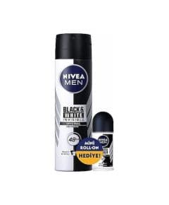 Nivea Men Invisible Black & White Original 150 мл + Ролик 25 мл Спрей-део Набор