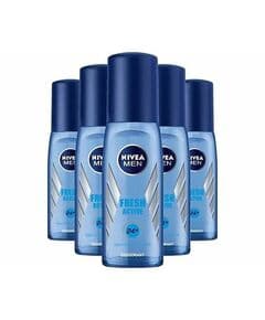 Nivea Men Fresh Active Мужской Дезодорант-спрей с помпой 75 мл, 5 штук.