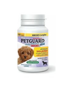 Petguard Plus Immunis с экстрактом эхинацеи, 100 таблеток - витамины для щенков