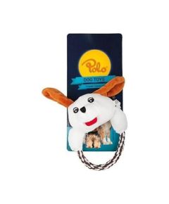 Игрушка для собаки Polo Peluş, плюшевая, с одной ручкой для удержания, 18 см