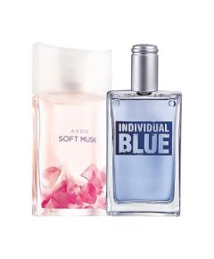 Avon Individual Blue для мужчин и Soft Musk для женщин