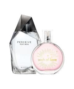 Avon Perceive для мужчин и Wish Of Love для женщин