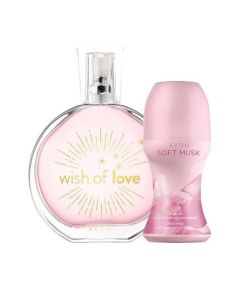 Avon Wish Of Love для женщин и Soft Musk Rollon Двойнойнабор