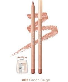 Набор карандашей для губ и точилки CLIO с кремовой формулой Clio Velvet Lip Pencil Set (02 Peach Beige)