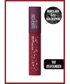 Maybelline New York Super Stay Matte Ink Zodiac Жидкая матовая помада 115 Founder