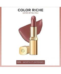 L'Oréal Paris Color Riche Помада 570 Worth It с интенсивным сатиновым финишем