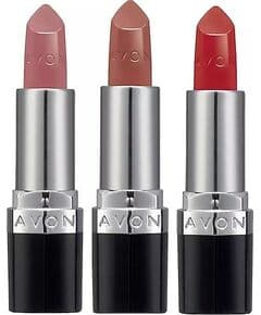 Avon Ultra Кремовая помада Пакет Блаш Нуд, Капучино и Ред 2000