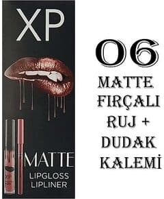 Xp Matte Lip Gloss 06 Fircali матовый глосс для губ + карандаш для губ