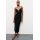 Zara Платье с разрезом из растяжимой ткани, Цвет: Черный, Размер: M