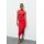 Zara Облегающее платье из полиамида с драпировкой , Цвет: Красный, Размер: M