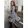 Zara Платье-рубашка с ярлыком и длинными рукавами с эластичными отделками, Цвет: multicolor, Размер: M
