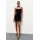 Zara Короткое платье с прямым вырезом, Цвет: Черный, Размер: XS