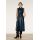Zara Плиссированное кожаное платье с ремнем - лимитированное издание , Цвет: Синий, Размер: XS
