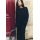 Zara Платье в стиле oversize с эффектом выцветания, выполненное из эластичной ткани с плотным и мягким плетением, Цвет: Черный, Размер: XS