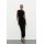 Zara Платье макси с оборками , Цвет: Черный, Размер: XS