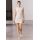 Zara Вязаное мини-платье с жемчужными бусинами , Цвет: Бежевый, Размер: XL