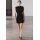 Zara Коллекция zw. мини-платье с наполнителями на плечах. , Цвет: Черный, Размер: XS