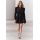 Zara Короткое платье из 100% хлопка. оно имеет круглый вырез, длинные воздушные рукава с манжетами, эластичный пояс, объемный подол и застежку на пуговицы спереди. zw collection short balloon dress , Цвет: Черный, Размер: XS