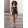 Zara Короткая вязаная юбка с высокой талией и эластичным поясом, Цвет: Черный, Размер: S