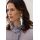 Zara Юбка миди с разделителем из коллекции zw collection laser print , Цвет: Синий, Размер: XS