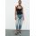 Zara Облегающий топ с галстуком, с круглым воротником, открытой спиной и невидимой молнией на боковом шве, Цвет: Черный, Размер: XS