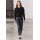 Zara Вяженый свитер с собранным поясом , Цвет: Черный, Размер: XS