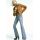Zara Zw коллекция джинсов bootcut mid-rise contour , Цвет: Синий, Размер: 48