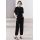 Zara Брюки средней посадки zw collection carrot-fit с маленькими складками , Цвет: Черный, Размер: XS