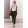 Zara Брюки средней посадки zw collection carrot-fit с вытачками , Цвет: Зеленый, Размер: XS