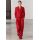 Zara Высокая посадка мужские брюки с отложными петлями для ремня. боковые карманы, задние накладные карманы и передние вытачки. передняя молния, внутренняя пуговица и металлическая застежка на крючке. , Цвет: Красный, Размер: XS