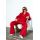 Zara Бархатные брюки с боковыми полосами , Цвет: Красный, Размер: XS