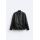Zara Куртка с эффектом кожи , Цвет: Черный, Размер: S (US S)