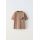 Zara Футболка с круглым вырезом и короткими рукавами, Цвет: Коричневый, Размер: 6-7 лет (120 см)