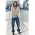 Zara Блузка с разделителем в виде точечной сетки , Цвет: Бежевый, Размер: XS