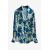 Zara Рубашка из печатного атласа , Цвет: Синий, Размер: XS, изображение 6