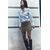 Zara Рубашка из поплина , Цвет: Синий, Размер: XS