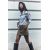 Zara Рубашка из поплина , Цвет: Синий, Размер: XS, изображение 2