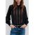 Zara Полупрозрачная рубашка с кружевными отделками , Цвет: Черный, Размер: XS, изображение 4