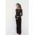 Zara полупрозрачная футболка с лодочным вырезом и длинными рукавами, Цвет: Коричневый, Размер: M, изображение 2