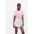 Zara Футболка из хлопковой пряжи с финишной обработкой ферментами, Цвет: Розовый, Размер: S, изображение 2