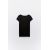 Zara Футболка из вискозы с круглым вырезом и очень короткими рукавами, Цвет: Черный, Размер: S, изображение 6