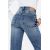 Zara Высокие джинсы с пятью карманами, Цвет: Синий, Размер: 32, изображение 6