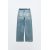 Zara Прямые джинсы полной длины с высокой талией и двойным поясом z1975 , Цвет: Синий, Размер: 36, изображение 6