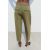 Zara Брюки carrot fit с поясом , Цвет: Зеленый, Размер: XL, изображение 3