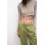 Zara Прямые потоковые брюки , Цвет: Зеленый, Размер: S, изображение 4