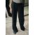 Zara Широкие брюки с нашивками darted , Цвет: Черный, Размер: XS, изображение 2
