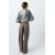 Zara Брюки с высокой талией в полоску с поясом , Цвет: Бежевый, Размер: XS, изображение 6