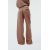 Zara Брюки средней посадки из эластичной, гибкой вязаной ткани с плотным, мягким и непрозрачным плетением, Цвет: Розовый, Размер: XS, изображение 5